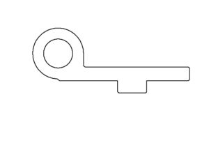 Hinge Lug Profile V 8 E light