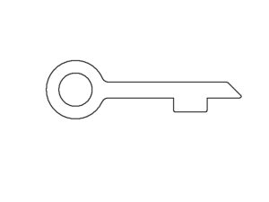 Hinge Lug Profile V 8 Z light